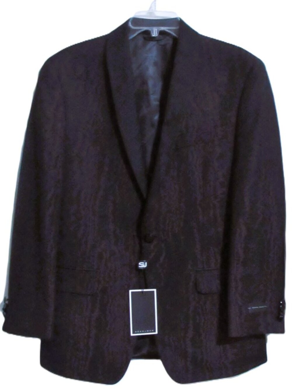NWT Men's SEAN JOHN aka DIDDY Black & Purple Jacket Sport Coat ORIG $360